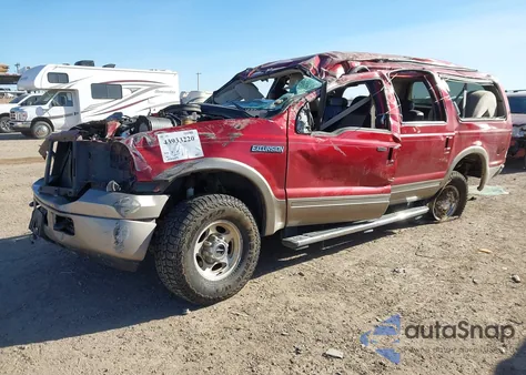 2005 Ford Excursion Eddie Bauer from USA, damaged, VIN 1FMSU45P65EC14636